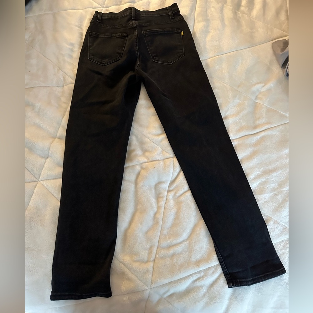VIBRANT BLACK RIPPED JEANS - Picture 3 of 3